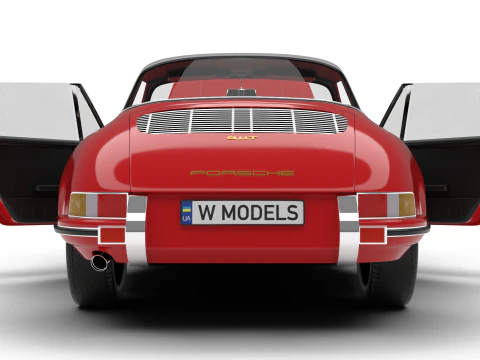 Porsche 911 Targa 1967 HQ 3D Model