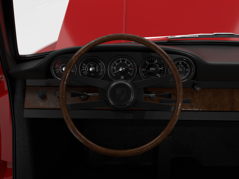 Porsche 911 Targa 1967 HQ 3D 모델