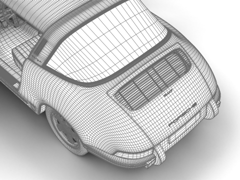 Porsche 911 Targa 1967 HQ 3D 모델