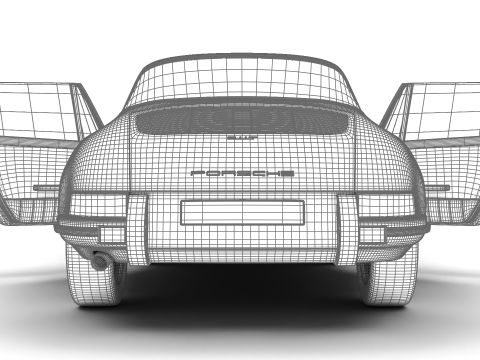 Porsche 911 Targa 1967 HQ 3D 모델