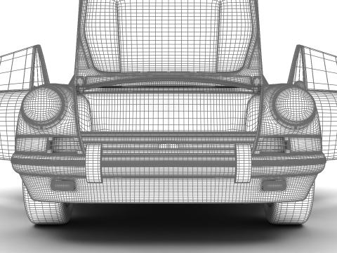 Porsche 911 Targa 1967 HQ 3D 모델