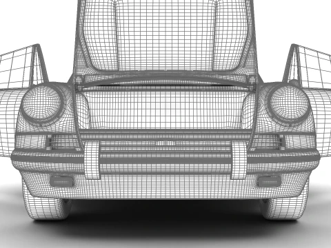 Porsche 911 Targa 1967 HQ 3D Model