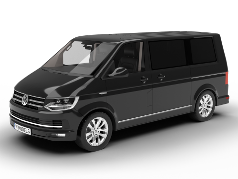 Volkswagen Tranporter T6 Multivan 2019 3Dモデル
