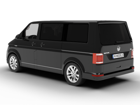 Volkswagen Tranporter T6 Multivan 2019 Modello 3D