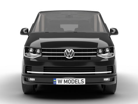 Volkswagen Tranporter T6 Multivan 2019 Modello 3D