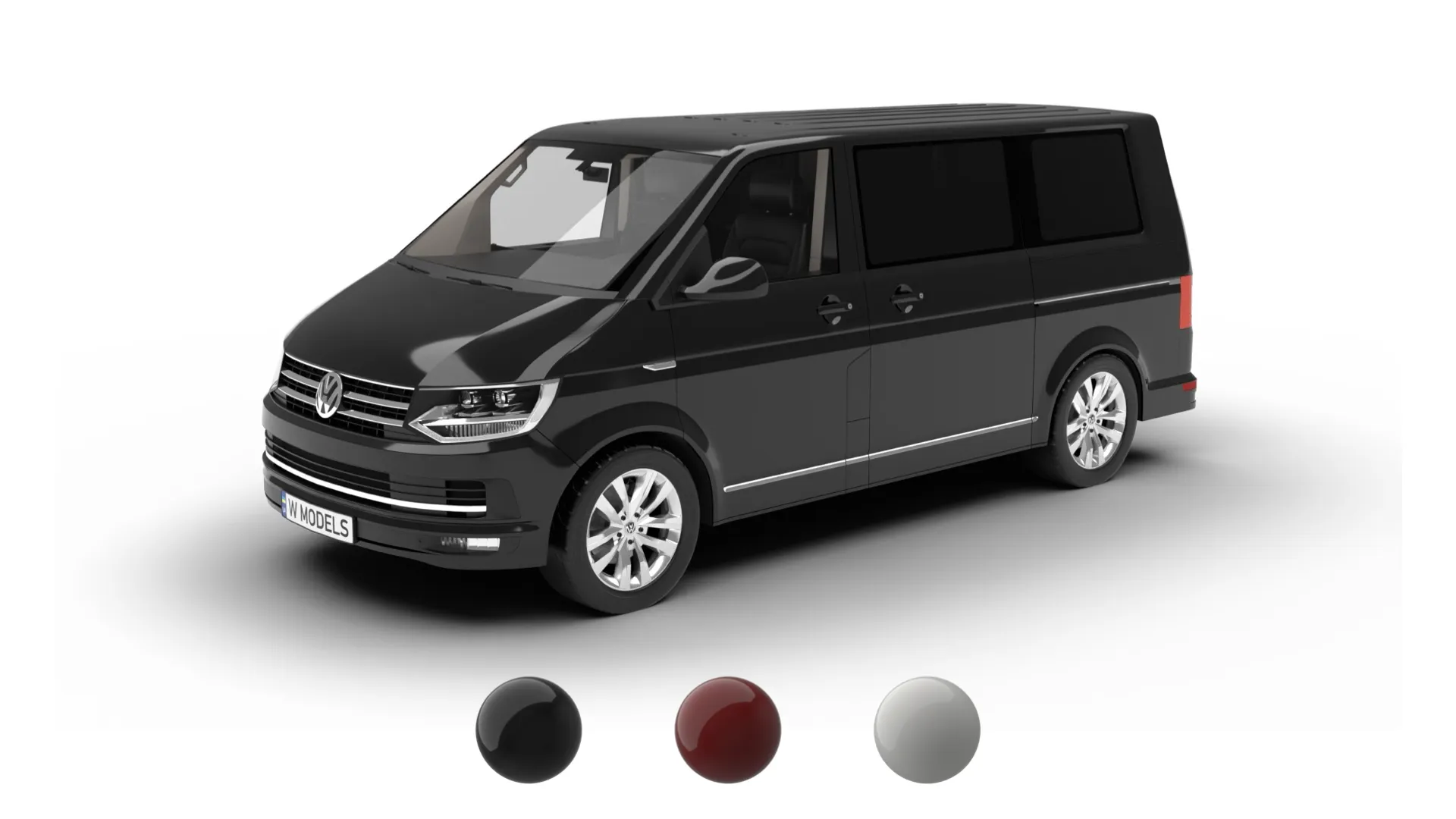 Volkswagen Tranporter T6 Multivan 2019 3D Model .c4d .max .obj .3ds .fbx .stl .blend 