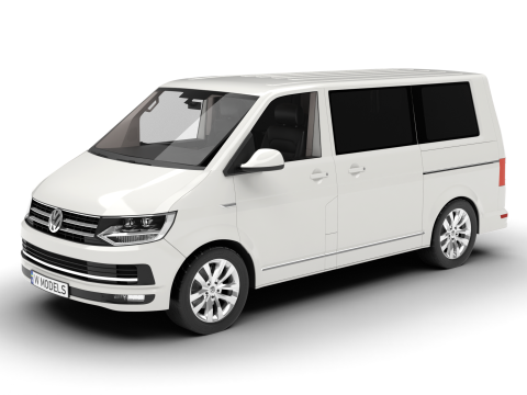Volkswagen Tranporter T6 Multivan 2019 3Dモデル