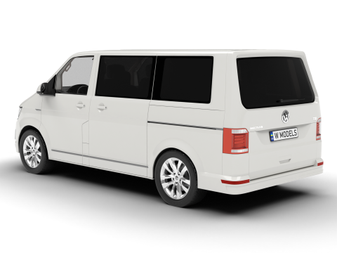 Volkswagen Tranporter T6 Multivan 2019 3D Model