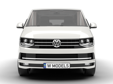 Volkswagen Tranporter T6 Multivan 2019 3D Model