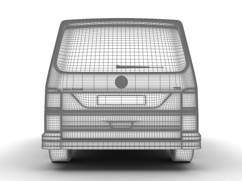 Volkswagen Tranporter T6 Multivan 2019 3D Model