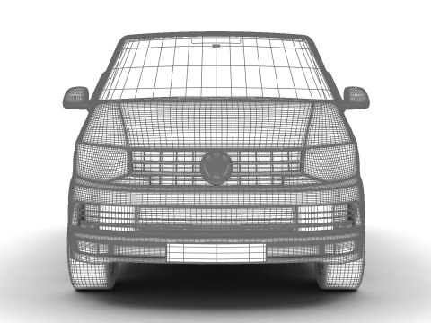 Volkswagen Tranporter T6 Multivan 2019 3D Model