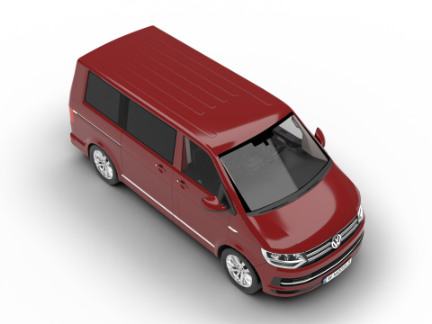 Volkswagen Tranporter T6 Multivan 2019 3D Model