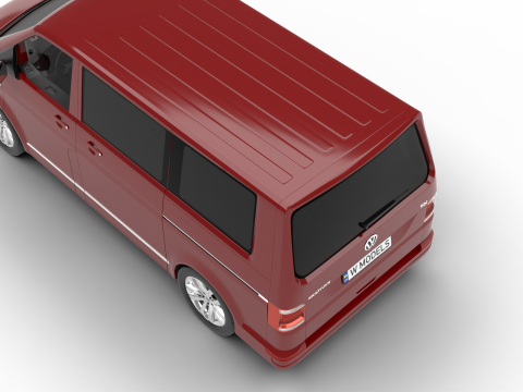 Volkswagen Tranporter T6 Multivan 2019 3D Model