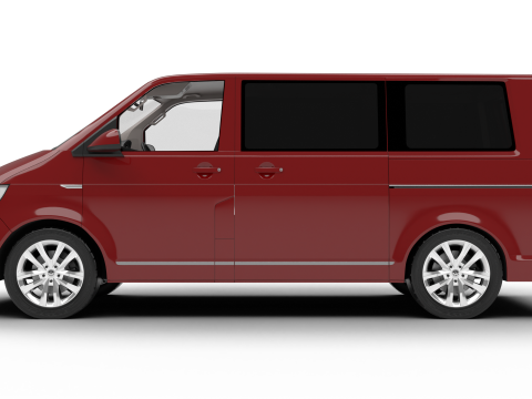 Volkswagen Tranporter T6 Multivan 2019 3D Model