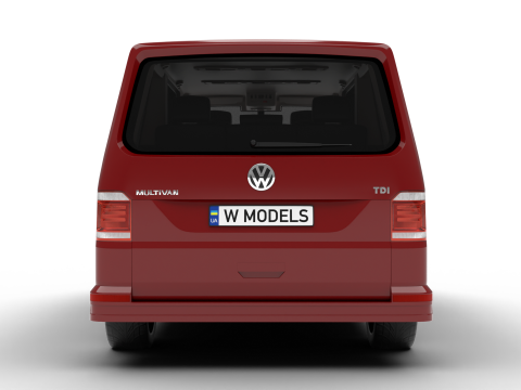 Volkswagen Tranporter T6 Multivan 2019 3D Model