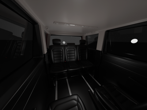 Volkswagen Tranporter T6 Multivan 2019 3D Model