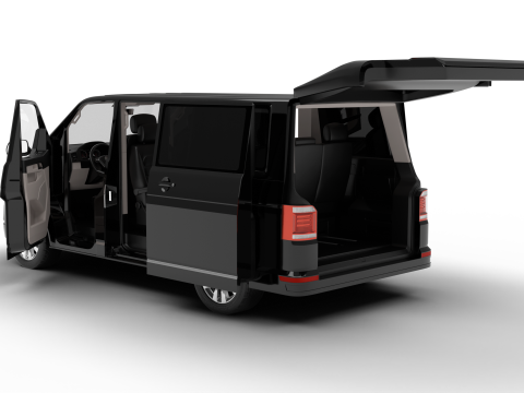 Volkswagen Tranporter T6 Multivan 2019 HQ Model 3D
