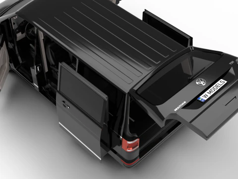 Volkswagen Tranporter T6 Multivan 2019 HQ 3D Model