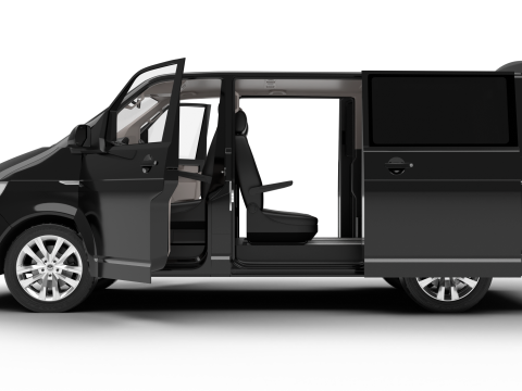 Volkswagen Tranporter T6 Multivan 2019 HQ Model 3D