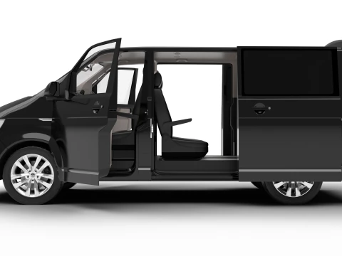 Volkswagen Tranporter T6 Multivan 2019 HQ 3D Model