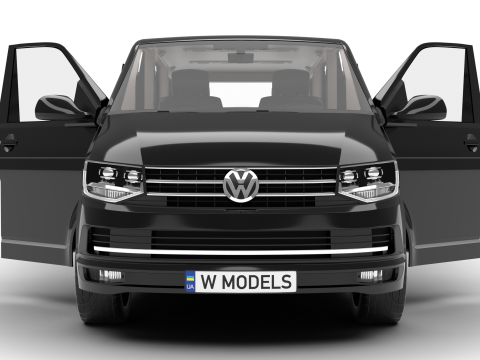 Volkswagen Tranporter T6 Multivan 2019 HQ Model 3D