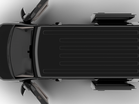 Volkswagen Tranporter T6 Multivan 2019 HQ Model 3D