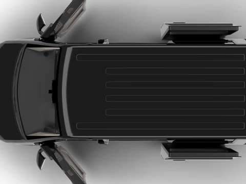 Volkswagen Tranporter T6 Multivan 2019 HQ 3D Model
