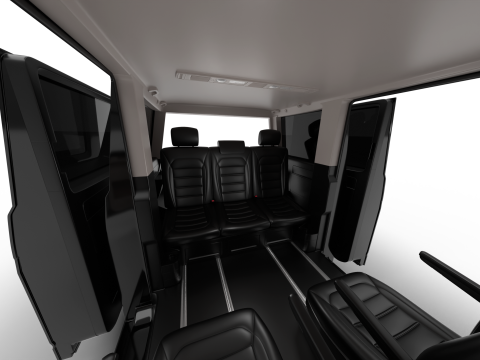 Volkswagen Tranporter T6 Multivan 2019 HQ Model 3D