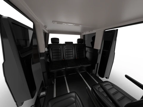 Volkswagen Tranporter T6 Multivan 2019 HQ 3D Model