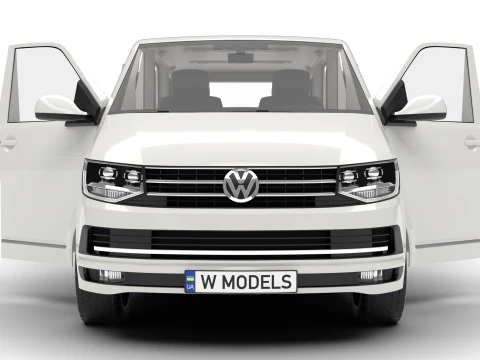Volkswagen Tranporter T6 Multivan 2019 HQ 3D Model
