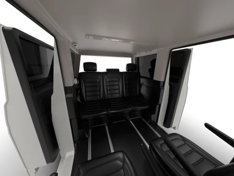 Volkswagen Tranporter T6 Multivan 2019 HQ 3D Model