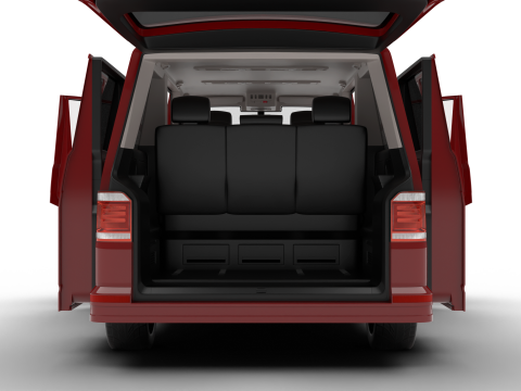 Volkswagen Tranporter T6 Multivan 2019 HQ 3D-Modell