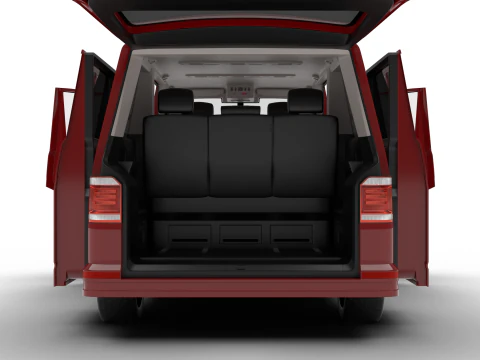 Volkswagen Transporter T6 Multivan 2019 HQ Modelo 3D