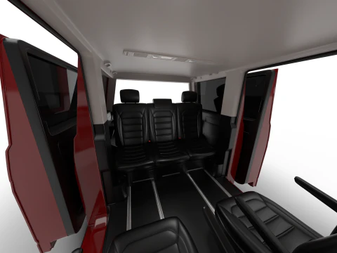 Volkswagen Transporter T6 Multivan 2019 HQ Modelo 3D
