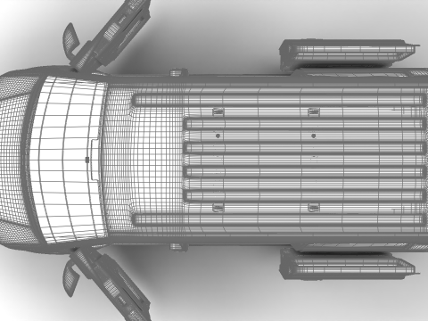 Volkswagen Tranporter T6 Multivan 2019 HQ 3D-Modell