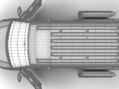 Volkswagen Transporter T6 Multivan 2019 HQ Modelo 3D