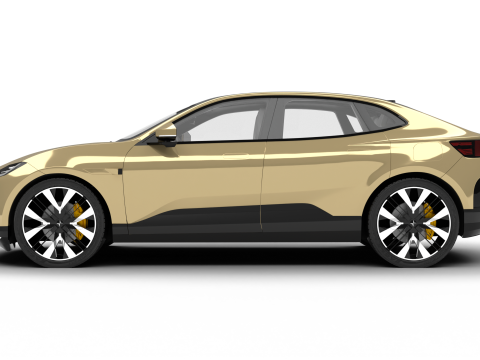 Polestar 4 2024 3D मॉडल