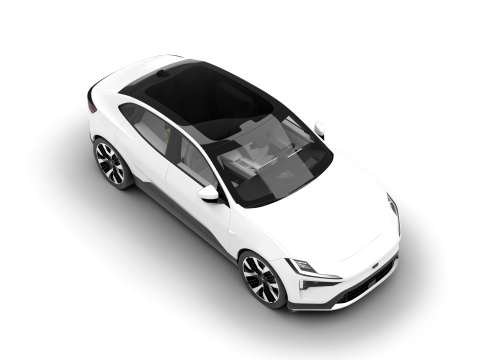Polestar 4 2024 3D-Modell