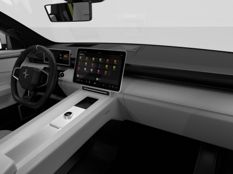 Polestar 4 2024 3D-Modell