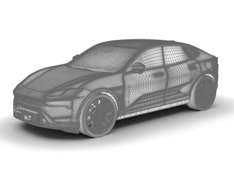 Polestar 4 2024 3D-Modell
