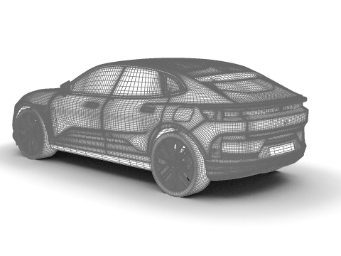 Polestar 4 2024 3D-Modell