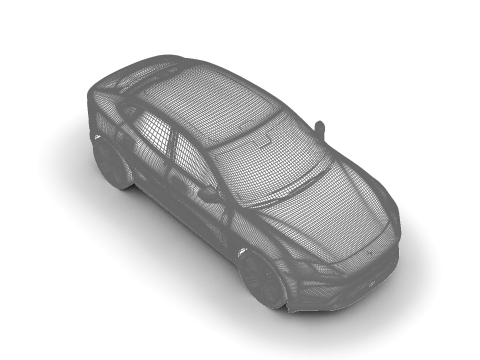 Polestar 4 2024 3D-Modell