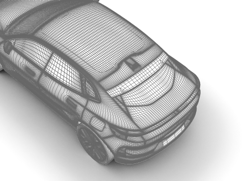 Polestar 4 2024 3D-Modell
