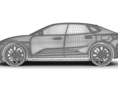 Polestar 4 2024 3D-Modell