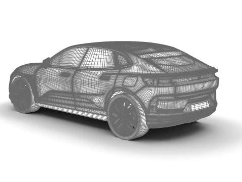 Polestar 4 2024 3D Model
