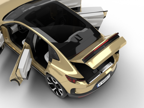 Polestar 4 2024 HQ 3D Модель