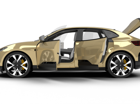 Polestar 4 2024 HQ 3D Модель