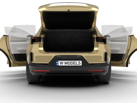 Polestar 4 2024 HQ 3D Модель