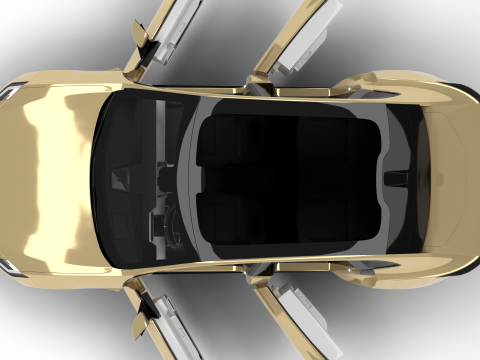 Polestar 4 2024 HQ 3D Модель