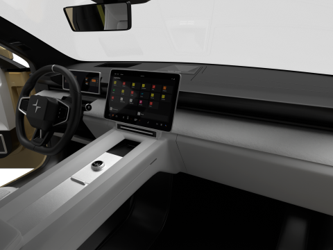 Polestar 4 2024 HQ 3D Модель
